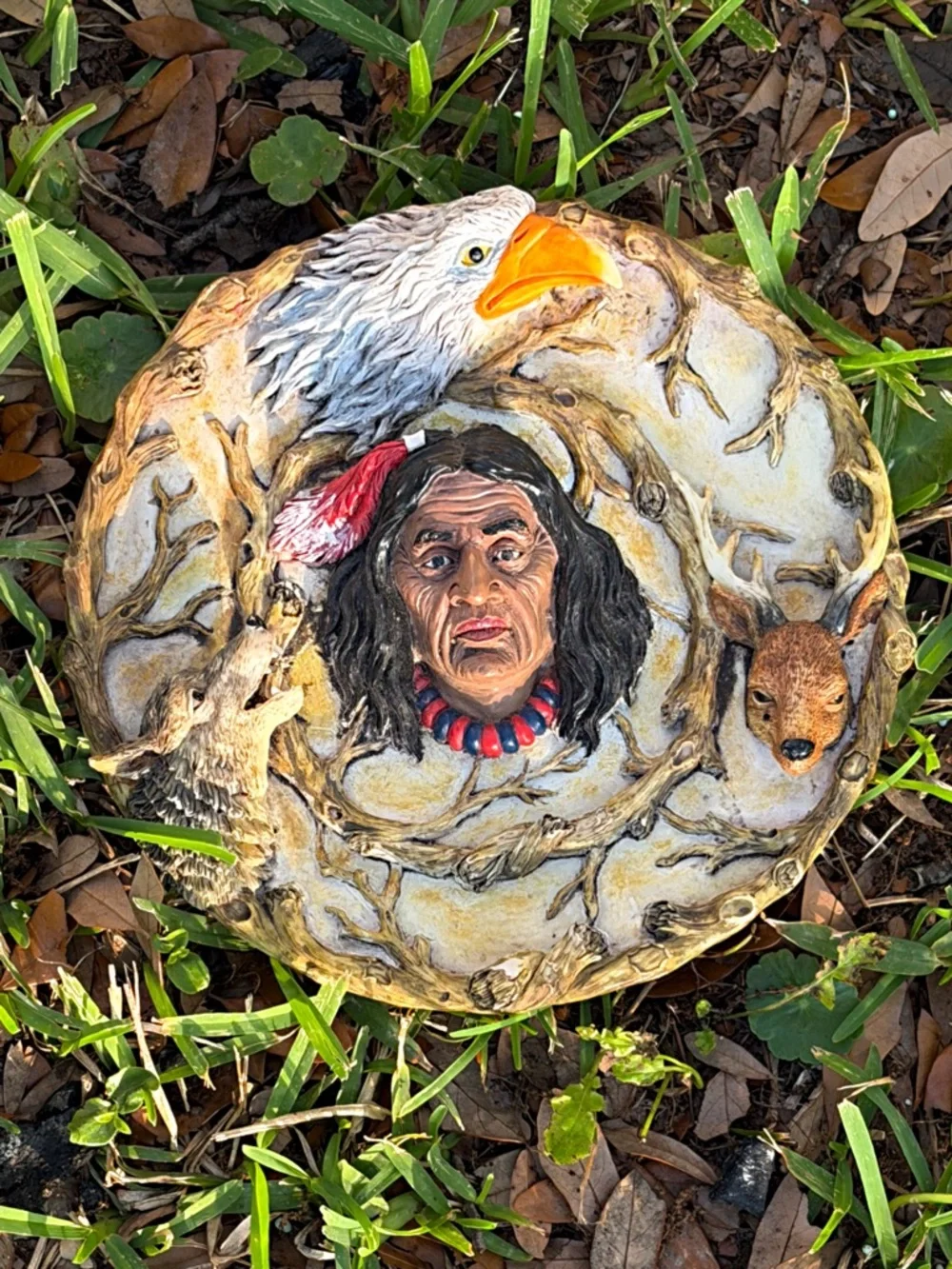 Native American 3-D Wall Art 9” Earth Tones South Western Decor
